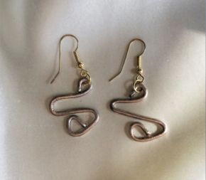 Ann Rodgers Brown_Repurposed Wire Earrings_Artist Jewelry
