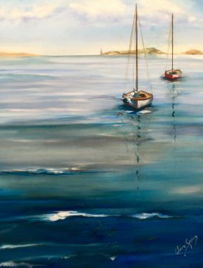 Couta Boats At The Heads by Claire Spring