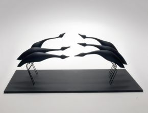 Birds in Flight (Black) 2006 by 