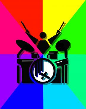 CC drummer with Shadow