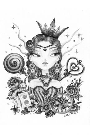 Queen-of-Hearts-Nicola-Milan-Art