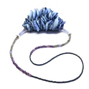 deconstructed hydrangea neckpiece