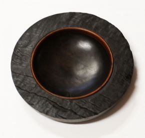 Ancient redgum bowl. The top by Malcolm Bird