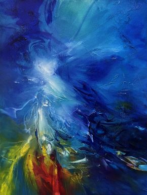 Vjekoslav Nemesh THE WAY OF WATER 2023 oil on canvas 61 X 45.5 cm