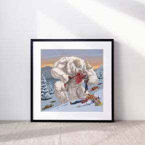 Snow Ghost From Scooby Doo In a Frame