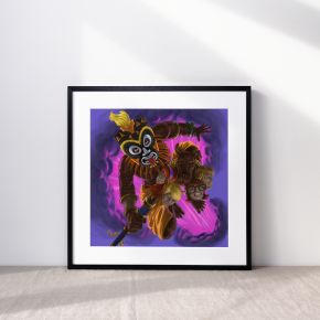 Witch Doctor From Scooby Doo in a Frame