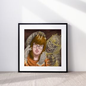Mummy of Ankha From Scooby Doo in a Frame