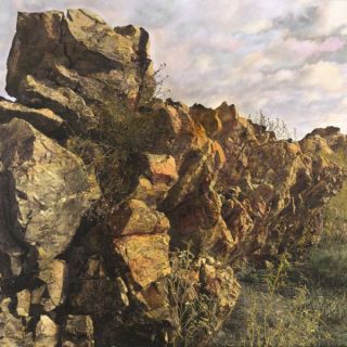 Quartzite ridge – Shelter I by Nici Cumpston