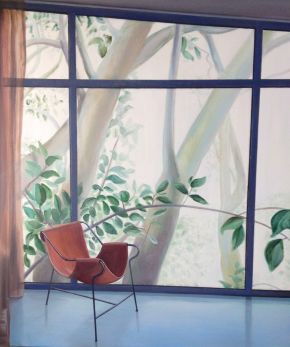 Tripod Chair in Glass House (Lina Bo Bardi) by Toni Walker