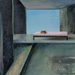 Study - Interior View with Book by Toni Walker
